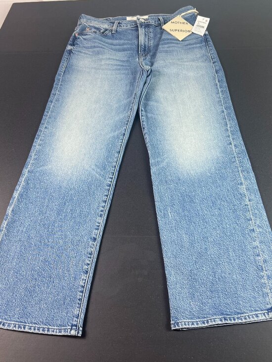 MOTHER Denim - Mother Jeans Women 29x27* Kick It Ankle Straight Light Blue Stretch Denim Tag 28